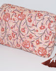 Crescent Waterproof Cosmetic Bag | Apricot