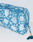 Crescent Waterproof Cosmetic Bag | Deep Teal