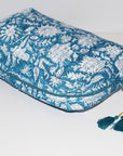 Crescent Waterproof Cosmetic Bag | Deep Teal