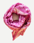 Cotton Silk Scarf | Blooms Pink