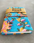 Handmade Paper Small Journal | Teal Floral