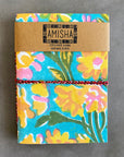 Handmade Paper Medium Journal | Aqua Floral