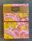 Handmade Paper Large Journal | Pink Floral