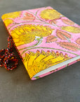 Handmade Paper Large Journal | Pink Floral