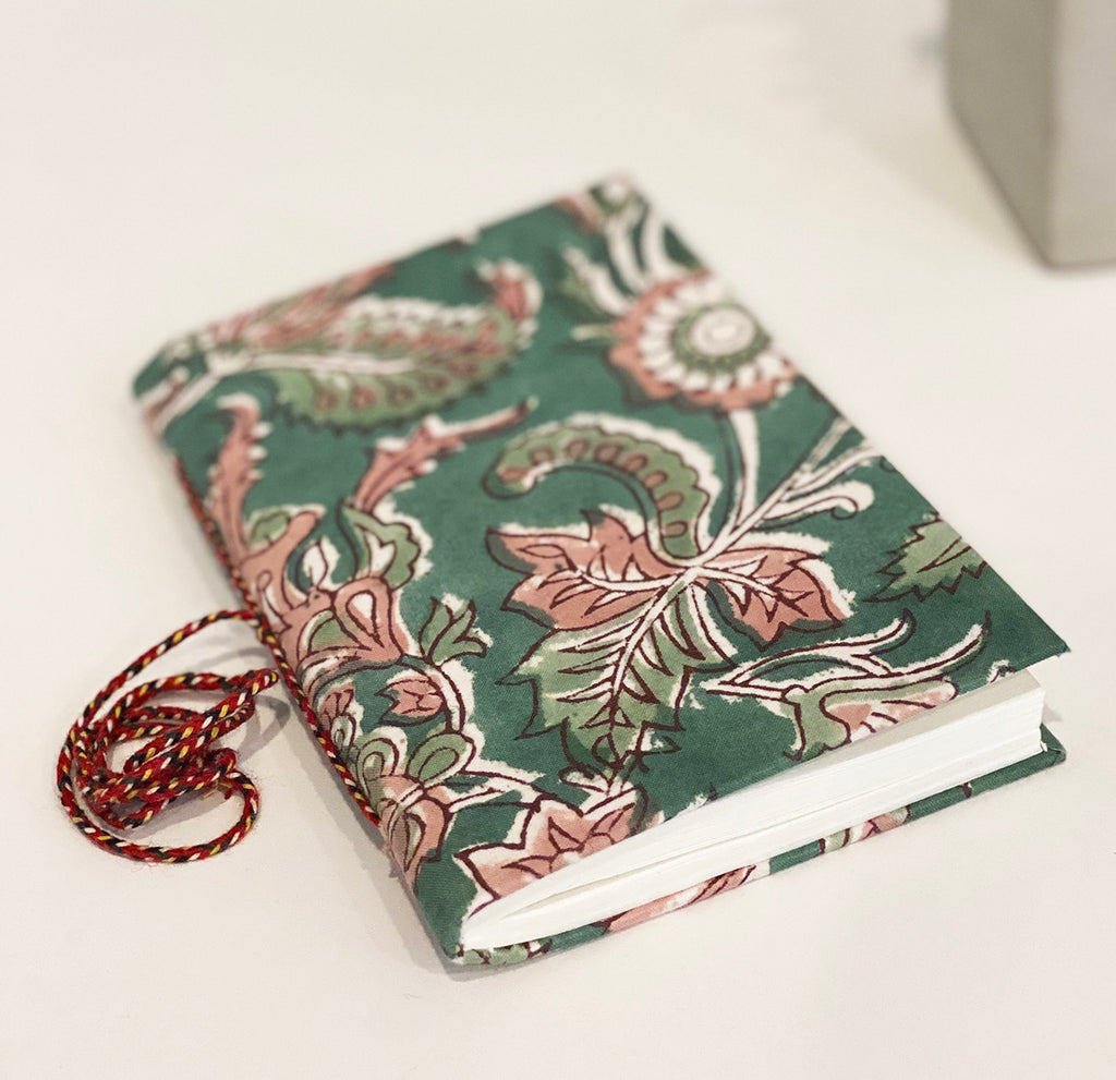 Handmade Paper Small Journal | Moss