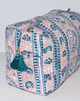 Jumbo Waterproof Toiletry Bag | Peach Floral