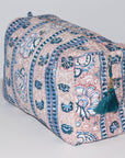 Jumbo Waterproof Toiletry Bag | Peach Floral