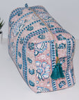 Jumbo Waterproof Toiletry Bag | Peach Floral