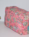 Jumbo Waterproof Toiletry Bag | Pink Garden