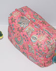 Jumbo Waterproof Toiletry Bag | Pink Garden