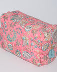 Jumbo Waterproof Toiletry Bag | Pink Garden
