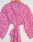Kerala Long Robe | Blooms Pink