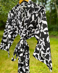 Kerala Long Robe | Collage Black