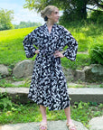 Kerala Long Robe | Collage Black