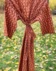 Kerala Long Robe | Vines Rust
