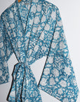 Kerala Short Robe | Deep Teal