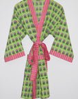 Kerala Short Robe | Hydrangeas