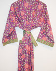 Kerala Short Robe | Purple Floral