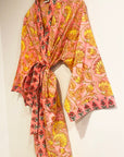 Kerala Short Robe | Pink Floral