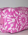Large Canvas Waterproof Toiletry Bag | Blooms Pink