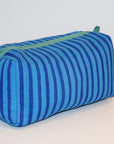 Large Waterproof Toiletry Bag | Blue Stripe