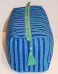 Large Waterproof Toiletry Bag | Blue Stripe