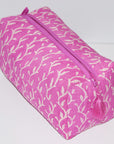Large Waterproof Toiletry Bag | Vines Pink