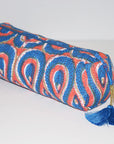 Long Waterproof Cosmetic Pouch | Snake Flower