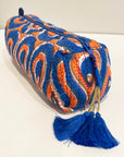 Long Waterproof Cosmetic Pouch | Snake Flower