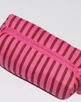 Medium Waterproof Toiletry Bag | Berry Stripe