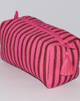 Medium Waterproof Toiletry Bag | Berry Stripe