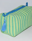 Medium Waterproof Toiletry Bag | Green Stripe