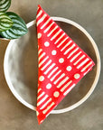 Set of 4 Cotton Napkins | Dot Dash Poppy