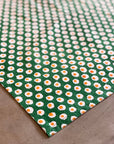 Set of 4 Cotton Napkins | Mini Suns Green