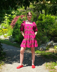 Seville Mini Dress | Plumes Fuchsia