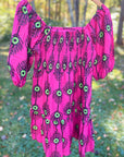 Seville Mini Dress | Plumes Fuchsia