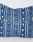 Square Waterproof Toiletry Bag | Natural Indigo Geo