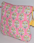 Square Waterproof Toiletry Bag | Pink Floral