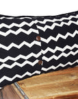 Cotton Lumbar Pillow | Geri Black