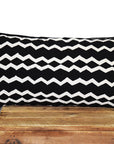 Cotton Lumbar Pillow | Geri Black