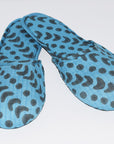 House Slippers | Crescent Dot Azure