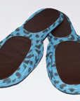 House Slippers | Crescent Dot Azure