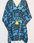Amisha Short Kaftan | Triangles Azure