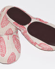 House Slippers | Feathers Red