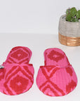 House Slippers | Kuta Ikat Berry