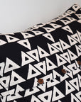 Cotton Floor Pillow | Anushka Black + White