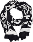 Cotton Silk Scarf | Bali Black
