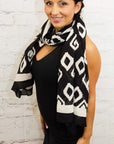 Cotton Silk Scarf | Bali Black