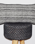 Cotton Lumbar Pillow | Shela Black + White