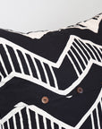 Cotton Floor Pillow | Chari Black